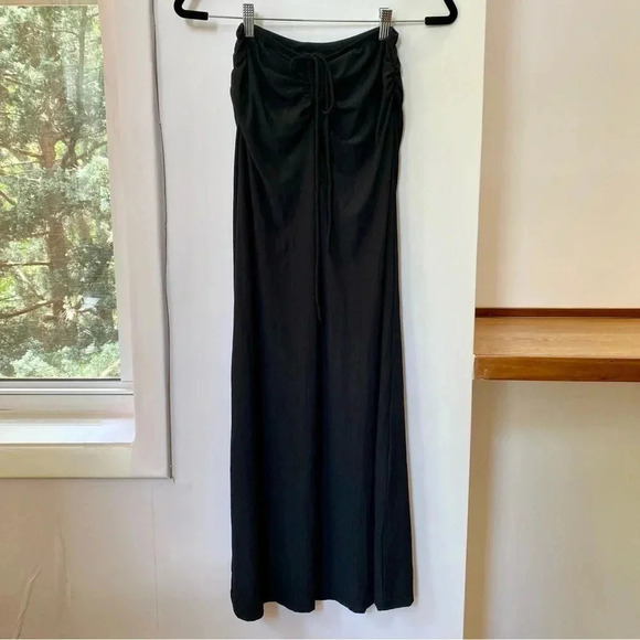 Free People FP Beach Addison Convertible Set Crop Top Maxi Skirt in Black XS - Picture 9 of 15